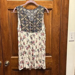 Umgee Floral Patterned Dress